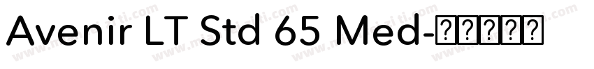 Avenir LT Std 65 Med字体转换